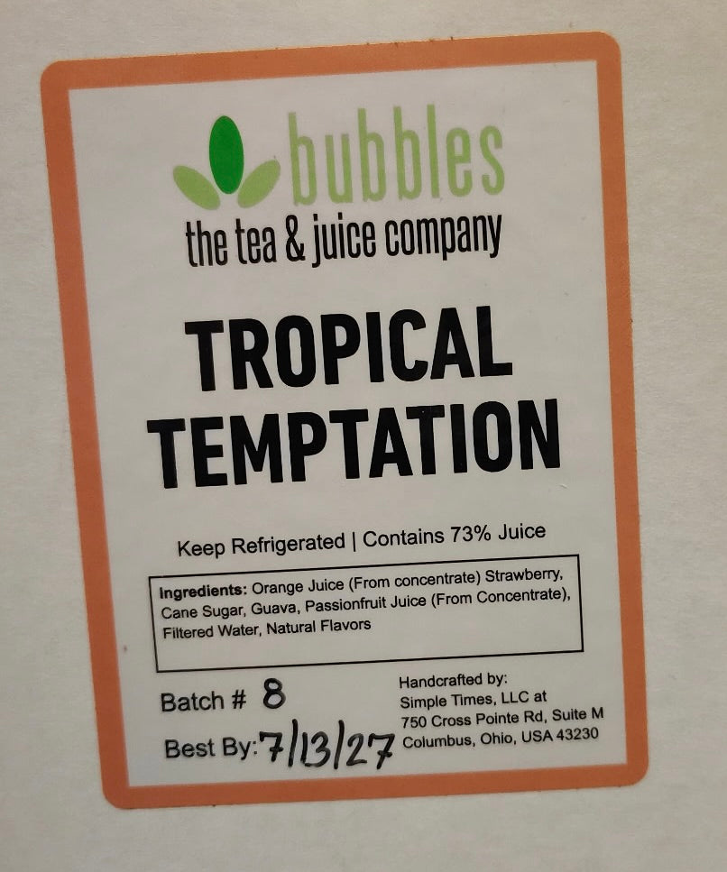 Tropical Temptation Smoothie Base (Case of 4)