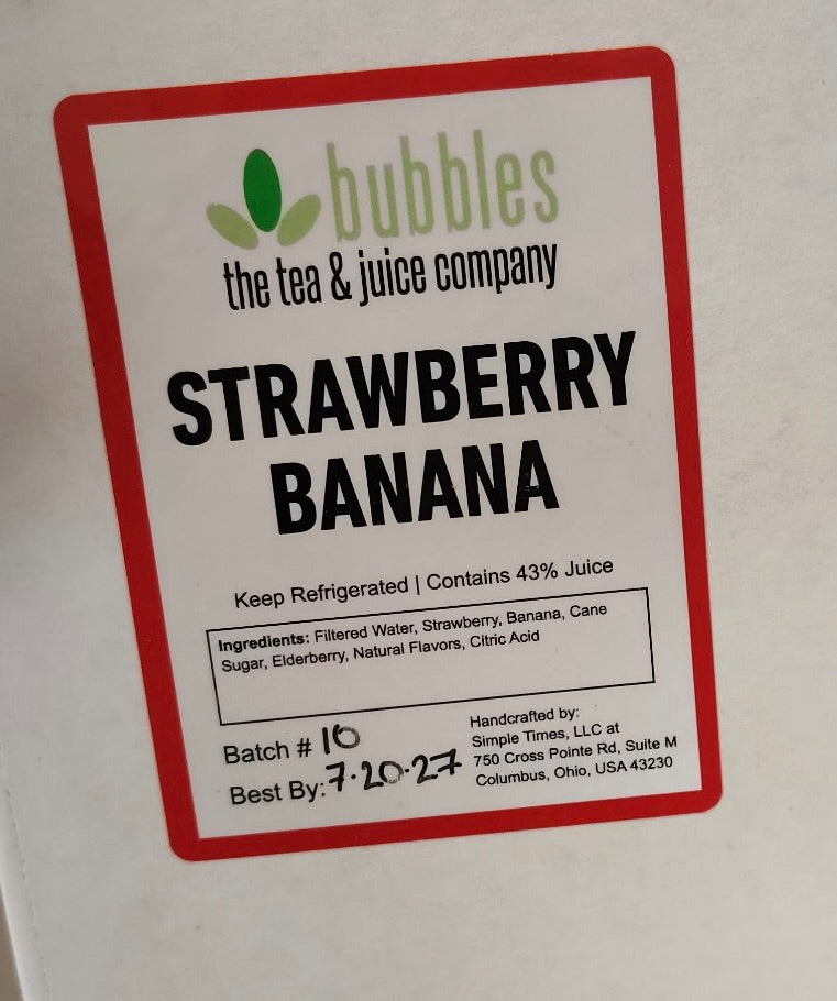 Strawberry Banana Smoothie Base (Case of 4)