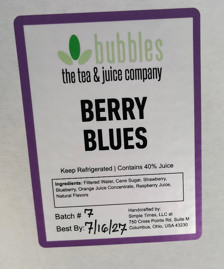 Berry Blues Smoothie Base (Case of 4)