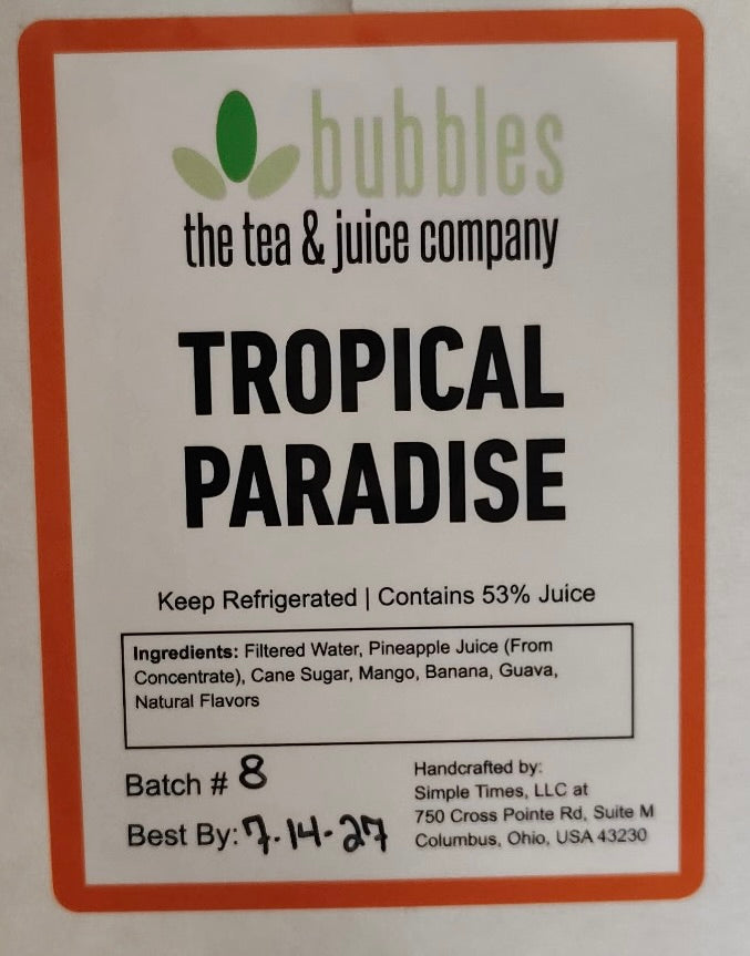 Tropical Paradise Smoothie Base (Case of 4)