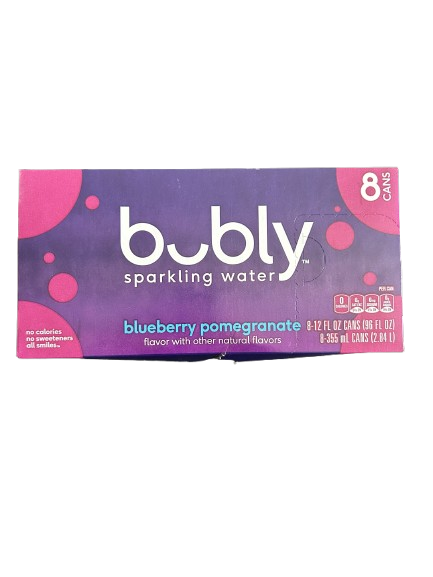 Blueberry Pomegranate Bubly Sparkling Water (8-pack)