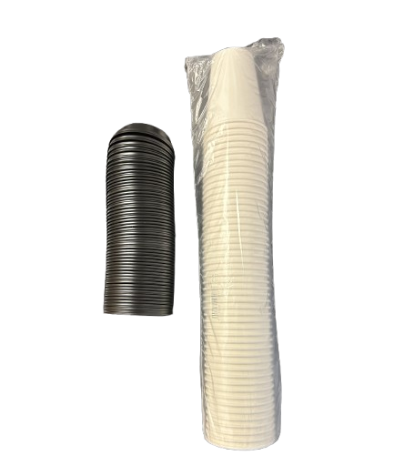 Regular Hot Cups w/lid & Sleeve (100 qty)